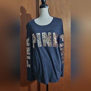Victoria's Secret PINK Charcoal Long Sleeve